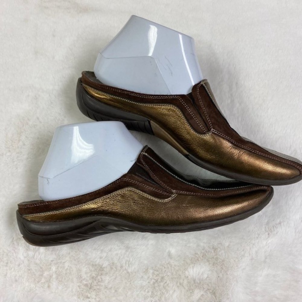 Sesto Meucci Leather Mules, size 9 - Picture 5 of 12
